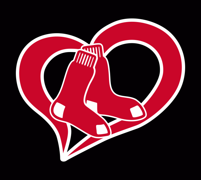 Boston Red Sox Heart Logo vinyl decal